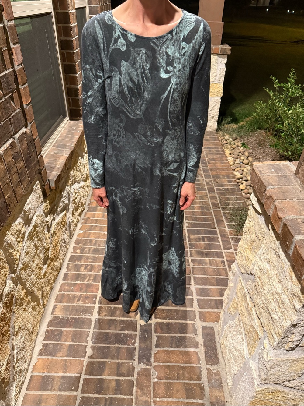 Soft Surroundings Long Sleeve Maxi Dress, Medium